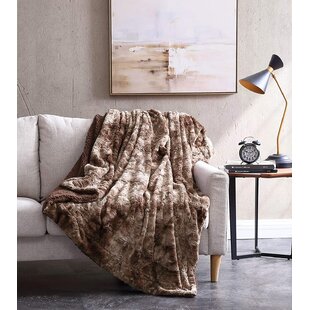 Celebrity home luxury faux fur online throw